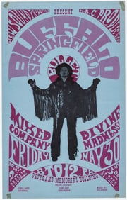 RARE Buffalo Springfield Original Concert Poster