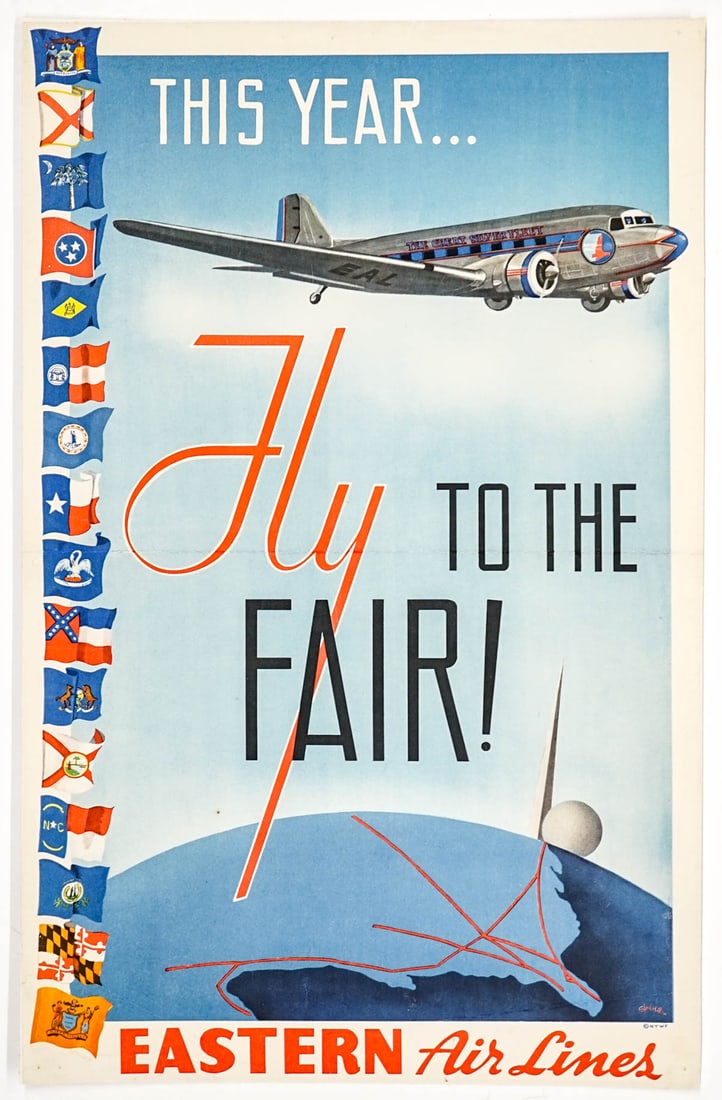 1939 Eastern Airlines Original Poster (1 of 2)
