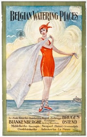 Antique Belgian Travel Poster