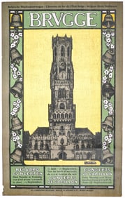 Vintage Belgian Travel Poster