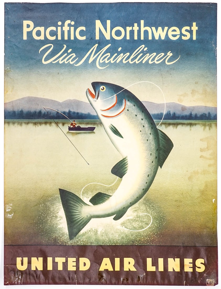 United Airlines Pacific Northwest Original Poster (1 of 2)
