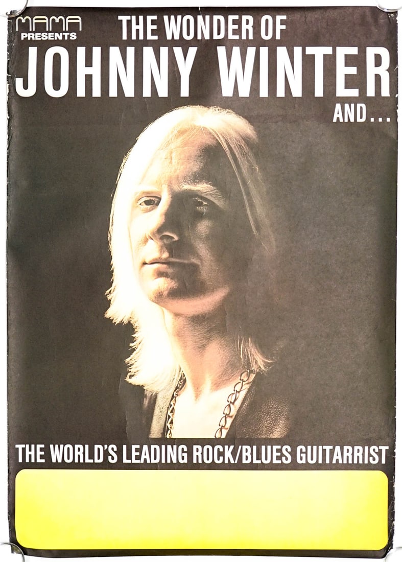 Johnny Winter Original Vintage Poster (1 of 1)