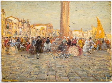 Eugenio Bonivento Signed Original Oil on Board