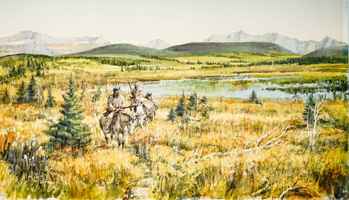 Frank D. Hagel Original Gouache