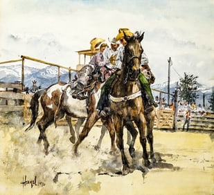 Frank D. Hagel Original Watercolor