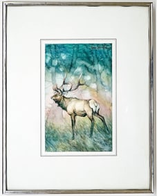 Robert Spannring Framed Signed Watercolor