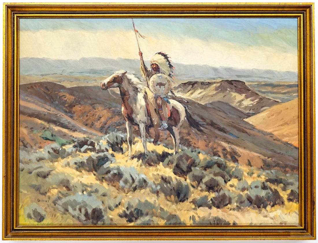 Sheryl Bodily (b. 1936) Signed Oil on Canvas: Measures 18 x 24 inches image size and 19.5 x 25.5 x 2 inches framed. Excellent condition. The absence of a condition report does not imply that the lot is in perfect condition or completely free from