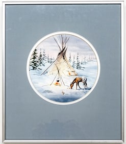 Sharon Sharpe Signed Watercolor