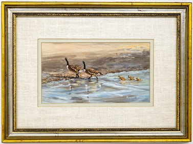 Mark Ogle Signed Opaque Watercolor