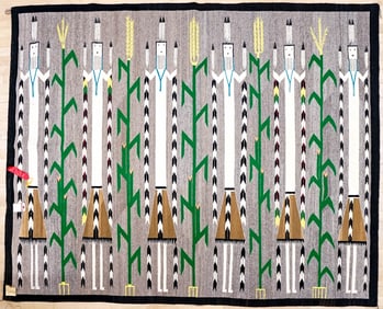 Mary Joe Large Navajo Rug [2nd Place Ribbon]