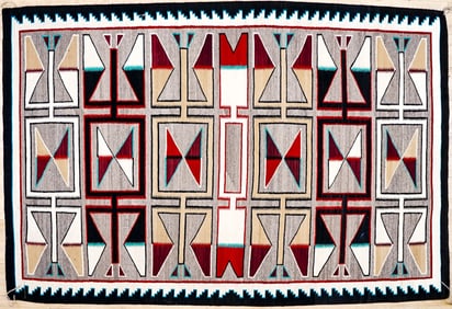 Large Navajo Rug 59 x 90 inches [Wall Hanging]