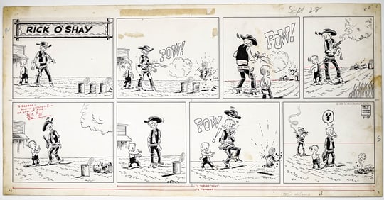 Stan Lynde Rick O'Shay 9/28/58