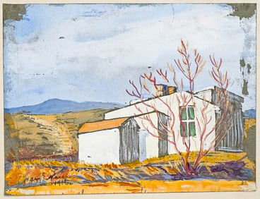 Mary Jordan Marsh Buff Original Gouache