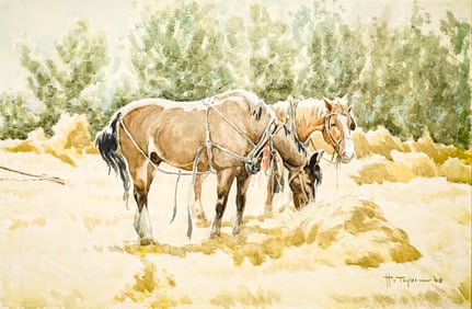 Henry "Hank" Taylor Signed Watercolor
