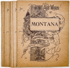 SCARCE 1896 Art Work of Montana in Twelve Parts