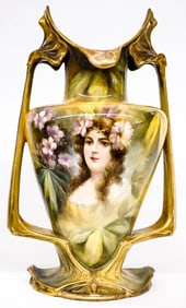 Royal Bonn German Twin Handled 15IN Vase