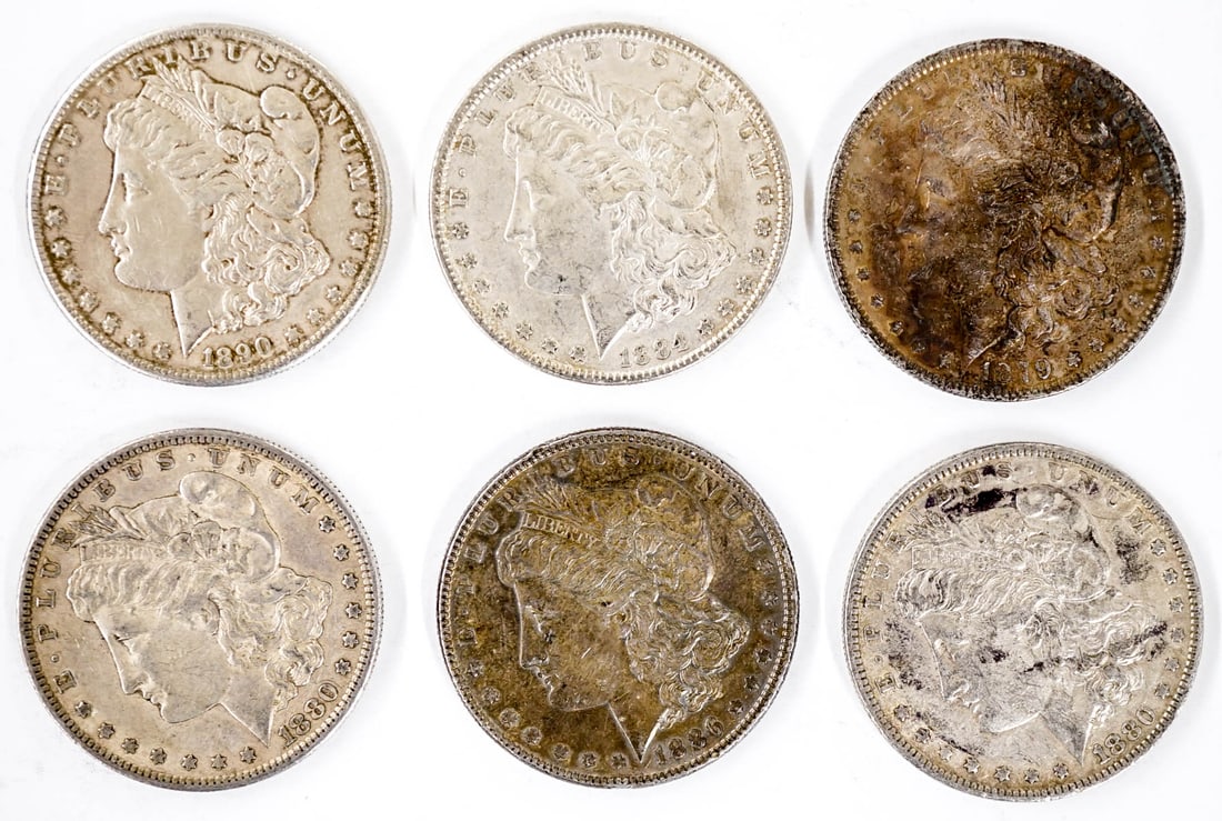(6) U.S. Morgan Silver Dollars (1 of 2)