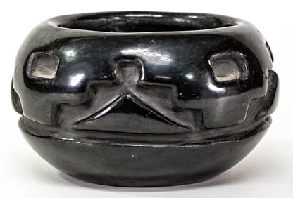 Blackware Pottery Bowl SIGNED 'Margaret'