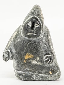 Inuit Soapstone Carving SIGNED [Figure]