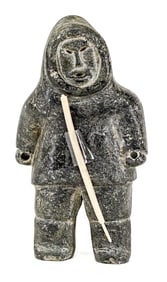 Inuit Soapstone Carving [Hunter]