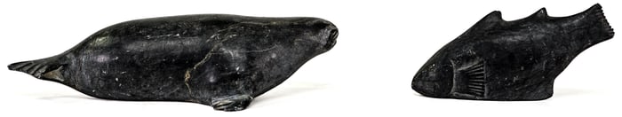 Inuit (2) Soapstone Carvings