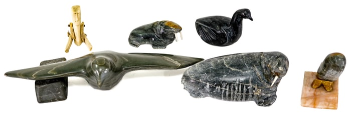 Inuit (8) Soapstone Carvings