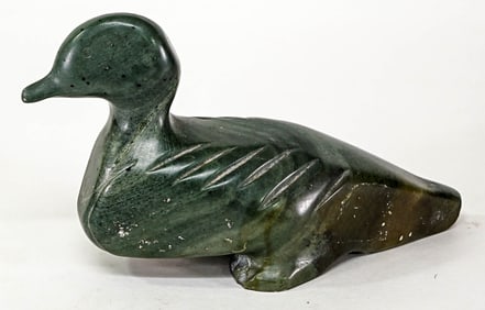 'Canada Eskimo Art' Carved Soapstone [Duck]