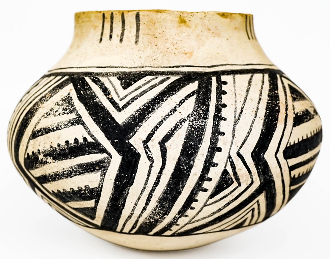 Acoma 7IN Olla Pottery 1880-1910 [Geometric] (1 of 6)