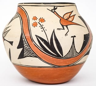 J. Toribio SIGNED Zia Pueblo Polychrome Pottery