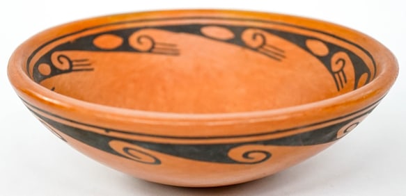 Hopi Pueblo 6.5 IN Pottery Bowl [Redware / Black]