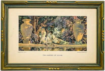 Parrish 'The Garden of Allah' Print Framed