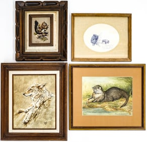 A Group of Montana Original Wildlife Art