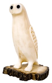 Alaskan Carved 3IN Owl SIGNED