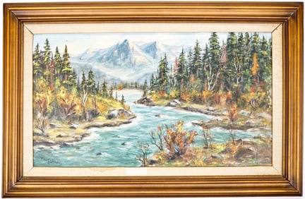 Hazel Ostrom (Montana) Original Oil on Board