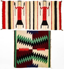 (2) Native American Small Rugs
