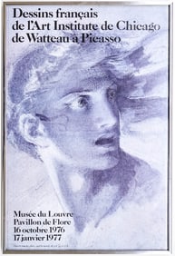 Picasso at the Louvre Framed Poster (1977)