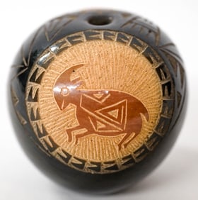 Santa Clara Pueblo Pottery Small Seed Pot