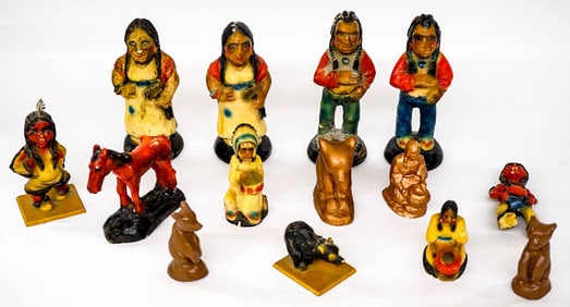 Ace Powell Plaster or Ceramic Figures