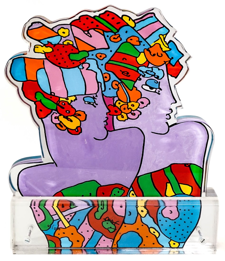 Peter Max Limited Edition Lucite Sculpture (1 of 10)