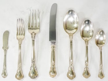 Gorham 'Chantilly' Sterling (50PC) Flatware 1594g