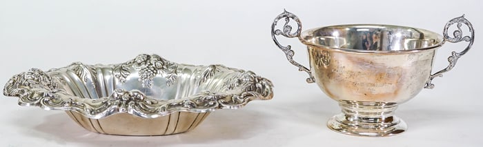 Sterling (2 PCS) Reposse Candy Dish and Cup 336g