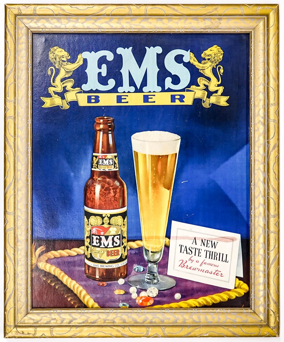 EMS (St. Louis, MO) Vintage Beer Advertising Sign (1 of 3)