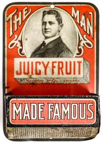 Antique Juicy Fruit Match Holder