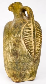 Large Unmarked Pottery Jug or Ewer