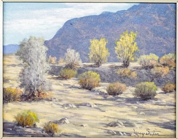 Larry Sitter Desert Landscape Oil on Canvas