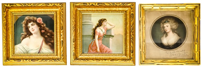 Lady Portrait (3) Small Framed Pictures