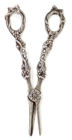 Art Nouveau Sterling Grape and Vine Scissors 94g