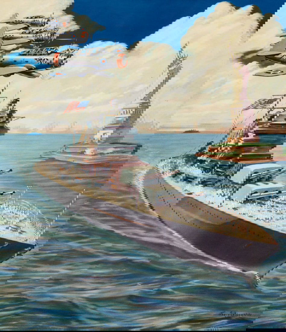 WWII US War-Time Advertising Litho [Unused] (1 of 4)