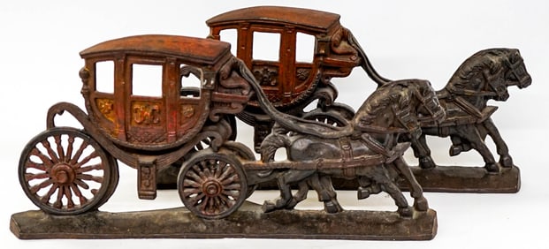 A Pair of Antique Cast Iron Doorstops