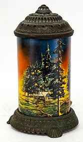 Vintage Scene in Action Motion Lamp [Forest Fire]